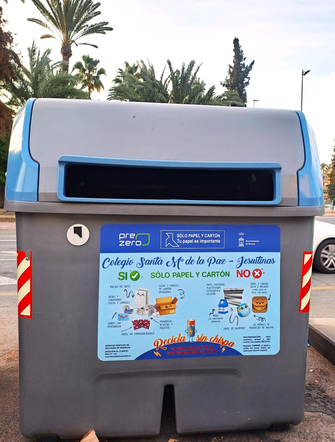 Contenedor azul